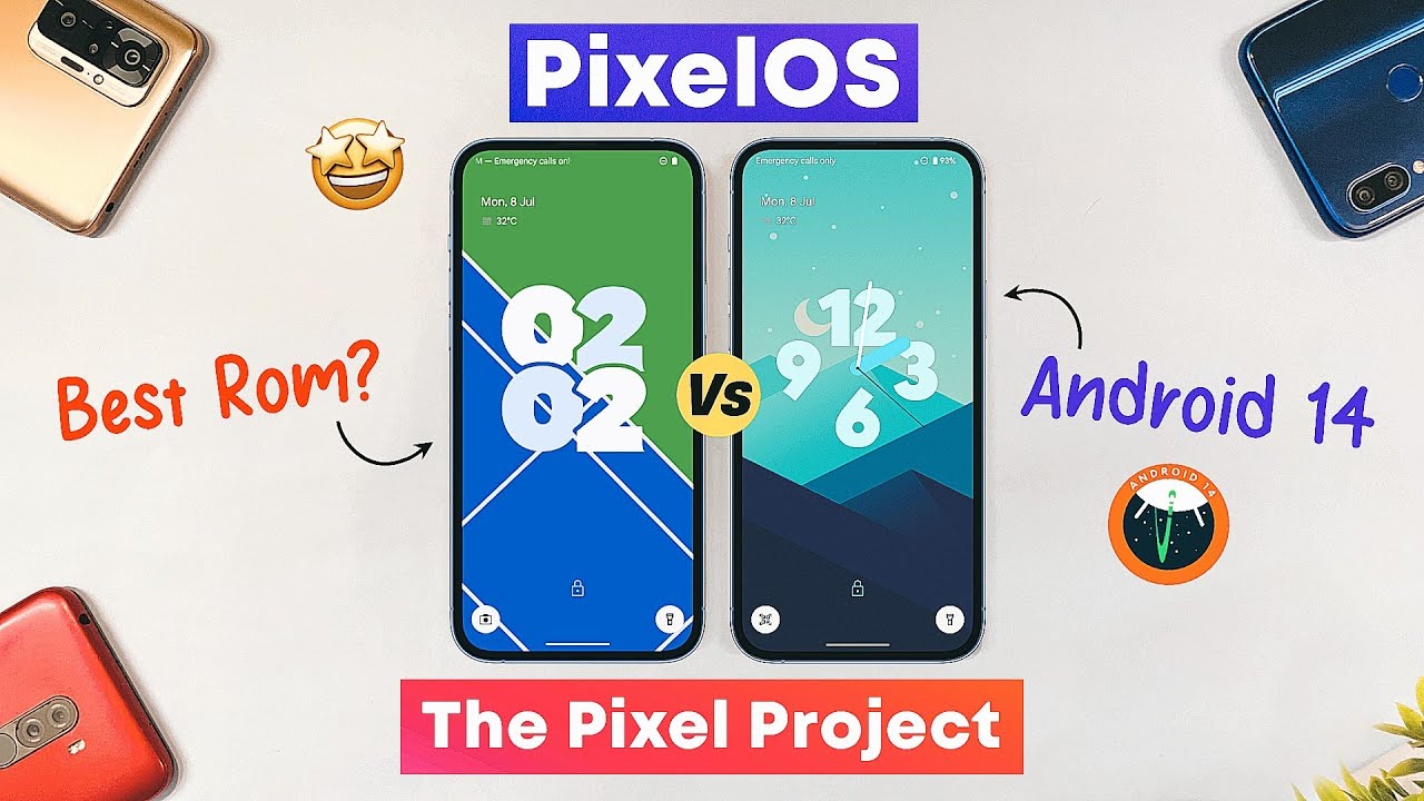 Android Pixel Rom PixelOS Vs The Pixel Project - Best ROM for Android 14? - YouTube
