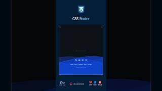 CSS Footer #css #frontenddev #webdev