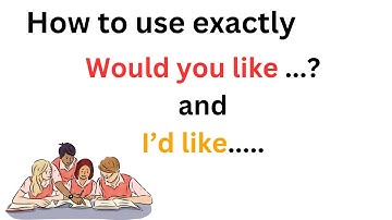 ⭐How to use exactly "Would you like" and "I