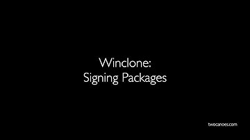 Signing Packages with Winclone 8 or later