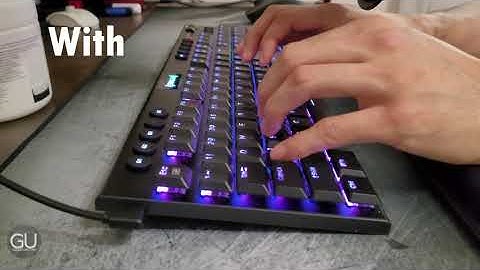 Keyboard O-Ring Comparison (Red Low Profile Switches / Redragon K619)