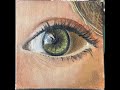 Paint realistic eye with oil colors on canvas board. I hope you all like this demonstration