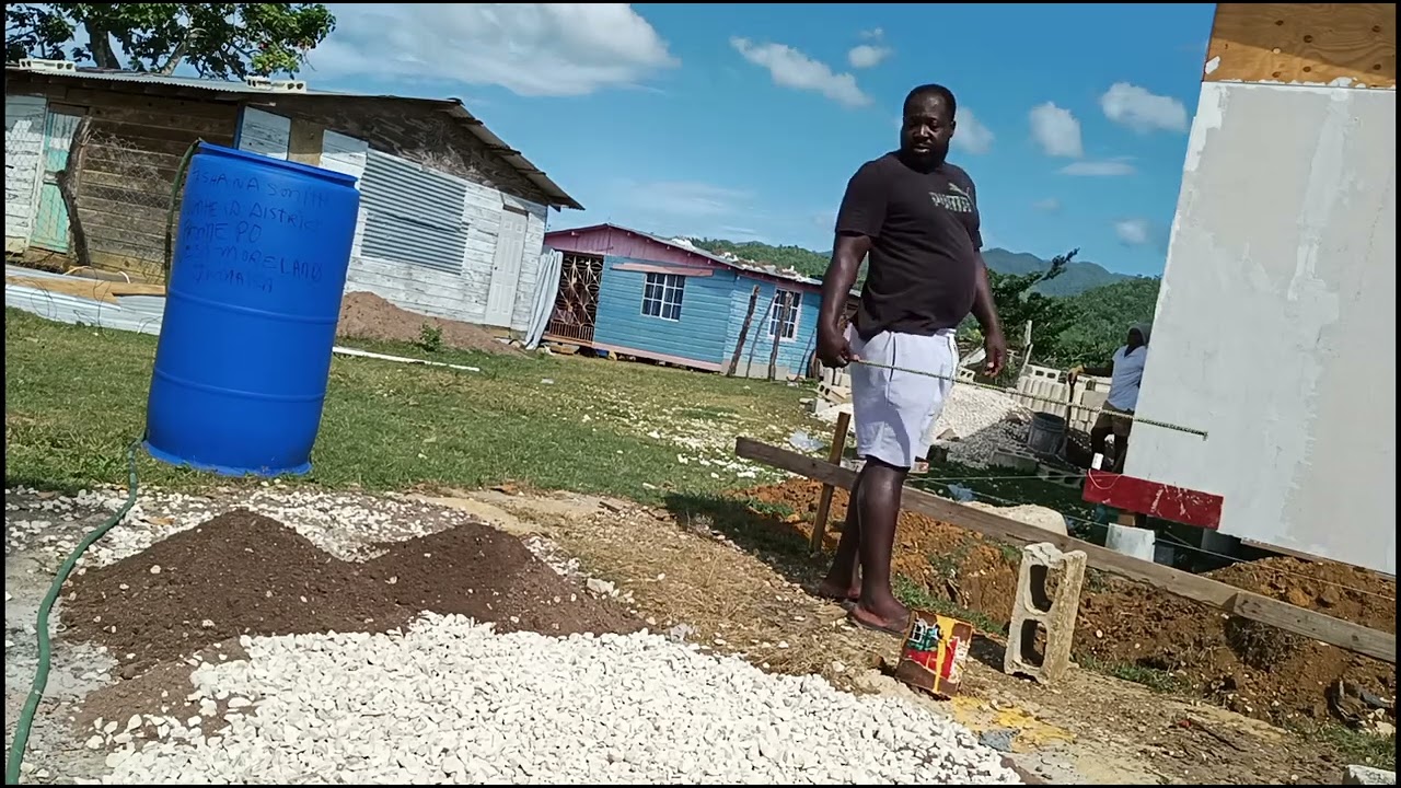 Casting the foundation  for my bathroom.