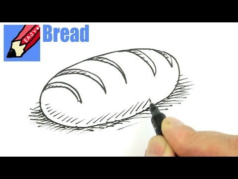 How to Draw Bread - Easy Drawing Art