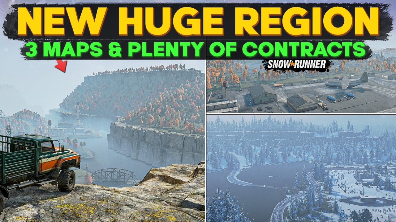 New Huge Region with 3 Maps for All Platforms in SnowRunner | Must Try