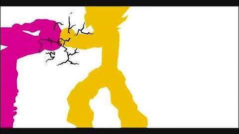 pivot kid buu vs ssj goku basic animation