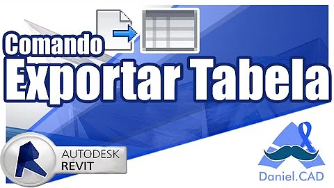 Como exportar tabela do Revit para o Excel?