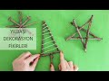 Çok Basit Yılbaşı Duvar Süsü Yapımı / DIY- Christmas Decor İdea