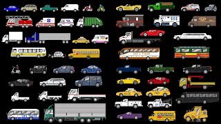 Street Vehicles Collection - Cars and Trucks - The Kids' Picture Show (Fun & Educational)
