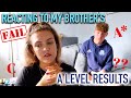REACTING TO MY BROTHER'S A LEVEL RESULTS! Is he going to Uni??