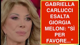 Gabriella Carlucci Praises Giorgia Meloni Yes Please