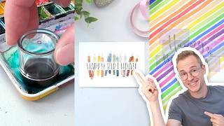 11 brilliant ideas for your birthday cards | Handlettering, watercolor, DIY