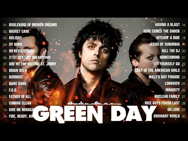 Green Day Greatest Hits 2023 💚 Best Songs Of Green Day Full Album  Boulevard of Broken Dreams 🎄 class=