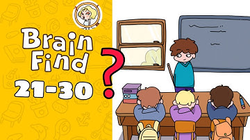 Brain Find Level 21 22 23 24 25 26 27 28 29 30 Walkthrough solution | Xhuru