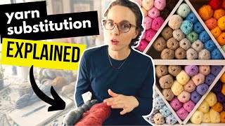 YARN SUBSTITUTION EXPLAINED 🧶  #knittingpodcast #woolneedleshands