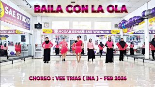 Baila Con La Ola  Line Dance  Choreo By Vee Trias  Ina   February 2026