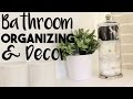 INTERIOR DESIGN: Bathroom Organization and Decorating Hacks | Making the MOST of our Small Bathroom