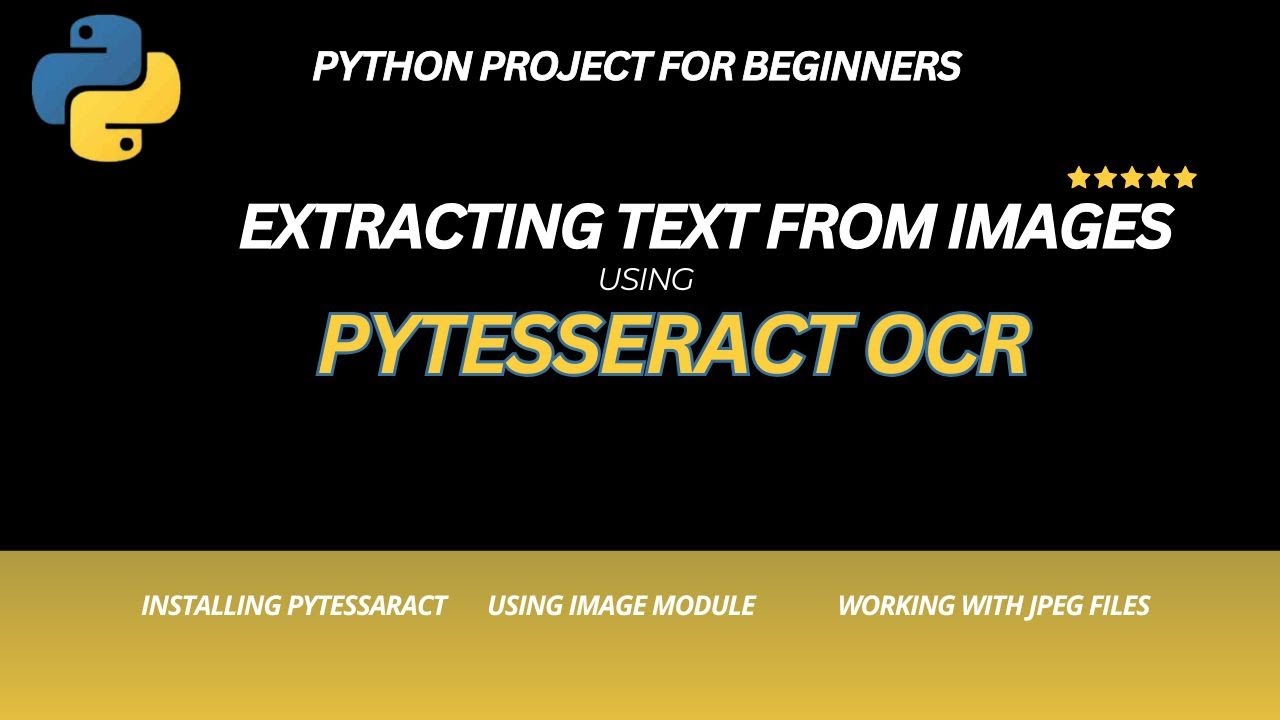 How to Extract Text from Images in Python #pythonprojects - YouTube
