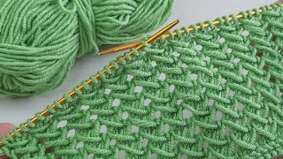 İki şiş çok beğeniceğiniz örgü model anlatımı crochet knitting