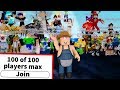 Interrupting Roblox events with 100 PEOPLE