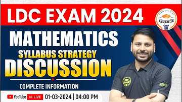 Maths Syllabus Discussion for LDC Exam 2024 By jaideep Sir
