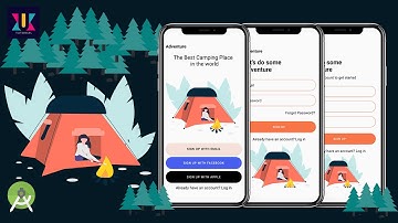 Android UI Design Tutorial | Modern Login & Register Screen UI Design | UiUX Tutorial