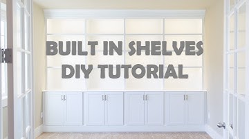 DIY Built In Shelves Tutorial | Base | Cabinets | Part I