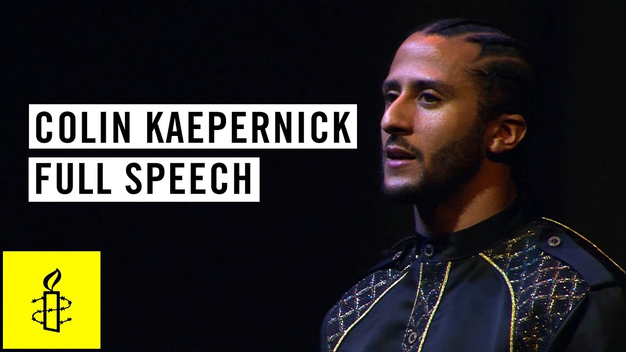 Colin Kaepernick | Amnesty International Ambassador of Conscience (full speech)
