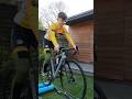 Starting Cycling Rollers with NO Support (Game Changer!) #tacx #rollers #shorts