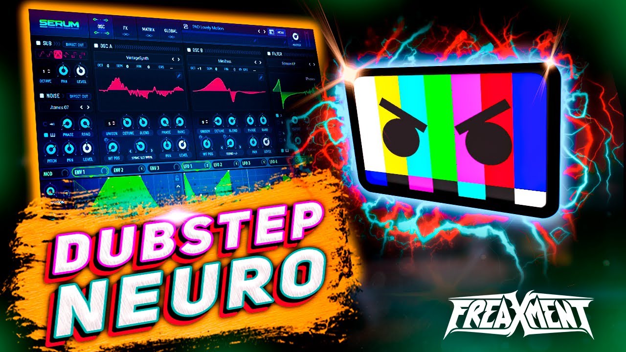 😈HEAVY NEURO DUBSTEP REESE BASS in SERUM SQUASHED SQUARE BARELY ALIVE