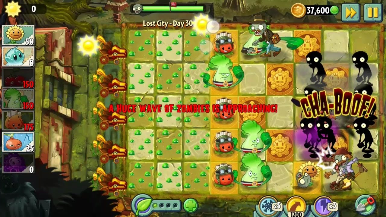 Plants vs Zombies 2 Lost City - Day 30 || Gameplay Walkthrough - YouTube