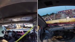 Brian Baldwin Split Screen Compact Demolition Derby Buck Motorsports 5-25-24