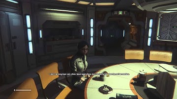 Alien Isolation (PS4) playthrough part 2 (meeting the crew + the space is dangerous)