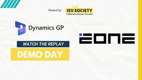 GP Demo Day - Connect and Extend Microsoft Dynamics GP with eOne Solutions