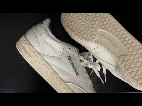 Reebok Club C 85 vintage tennis shoe unboxing & review - YouTube