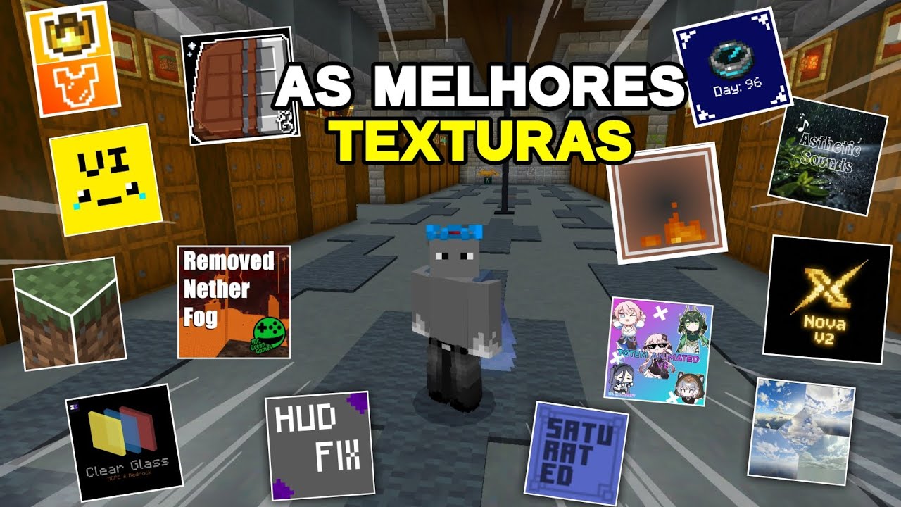 AS TEXTURAS MAIS ÚTEIS DO MINECRAFT BEDROCK - YouTube