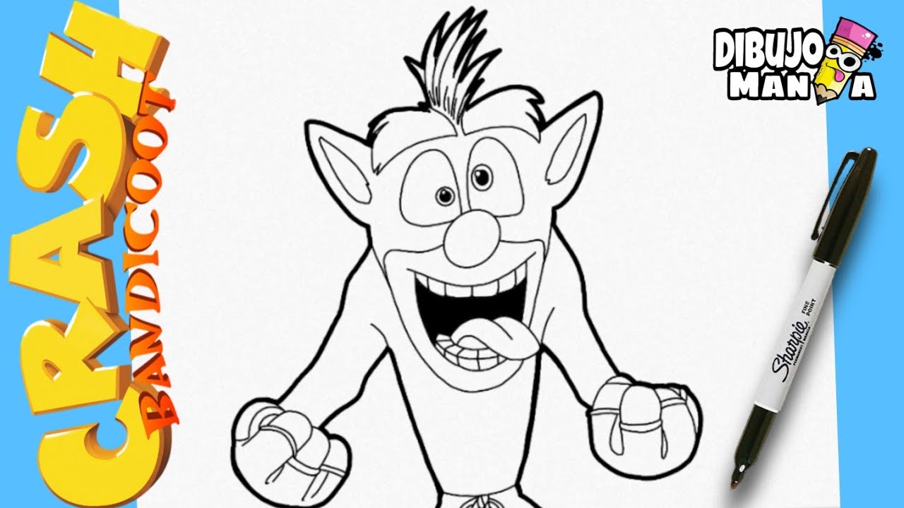 COMO DIBUJAR A CRASH BANDICOOT MUY FÁCIL Y PASO A PASO | how to draw crash  bandicoot step by step - thptnganamst.edu.vn