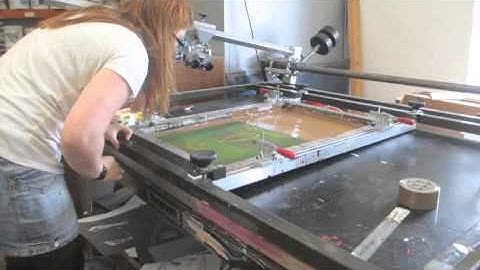 3 colour screen print