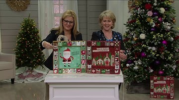 Hallmark 16"x16" Wooden Holiday Advent Calendar with Drawers on QVC