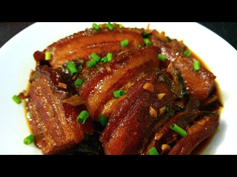 เคาหยก (หมูสามชั้นตุ๋นผักเค็ม) l อร่อยพุง