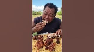 46791725554036255   How to crispy chicken with cabbage recipe in my countryside food#eating #fish