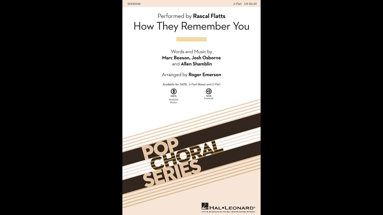 How They Remember You 2 Part Choir Arranged By Roger Emerson YouTube how-they-remember-you-2-part-choir-arranged-by-roger-emerson-youtube