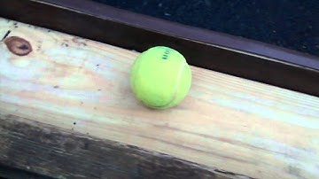 Tennis Ball Rolling Down Ramp