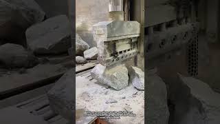 Precise Stone Splitting With Hydraulic in Action