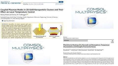 COMSOL Multiphysics modeling of nanoparticles for photothermal heating #comsol #finiteelementmethod