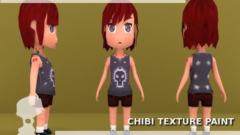 Chibi - Texture  Paint [Blender Timelapse]