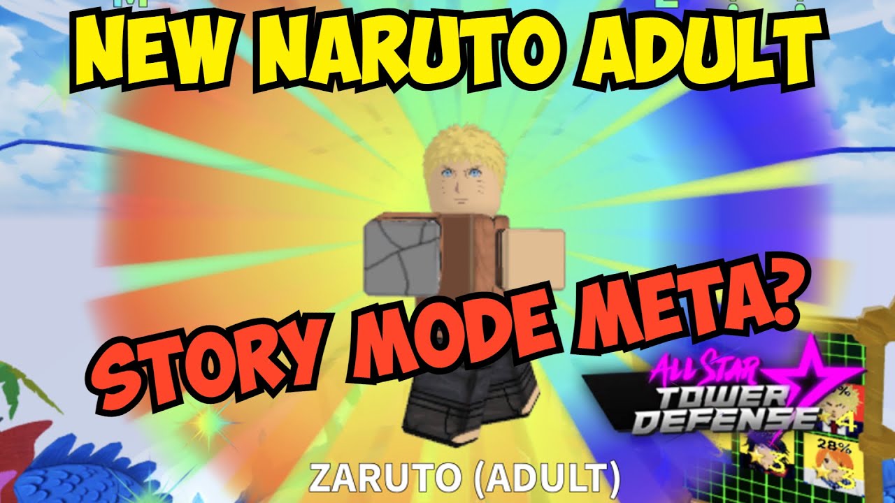 New Naruto Adult 5 Star is STORY MODE META?! in All Star Tower Defense (World 1)