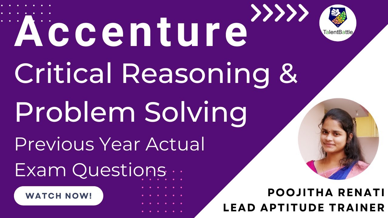 critical reasoning and problem solving accenture