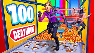 100 Level Deathrun For our New LOOT in Fortnite screenshot 4