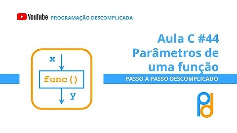 Linguagem C | Aula 44 - Parâmetros da função